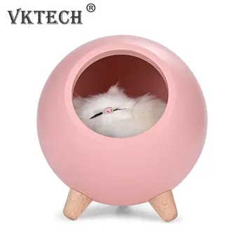 Uyku ışık yatak odası başucu masa lambası ev dekor dokunmatik karartma gece lambası bebek başucu sevimli kediler şarj lambası