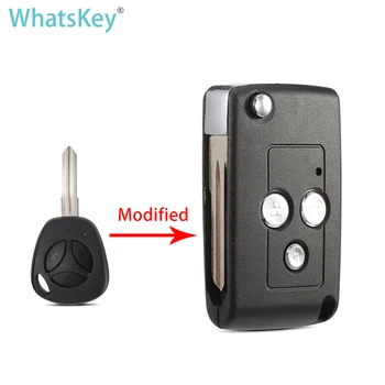 WhatsKey 3 Düğmeler Yedek Modifiye katlanır araba anahtarı Kabuk Lada Granta Vesta Sedan Uzaktan Anahtar Kutu Priora Kalina Niva Vaz