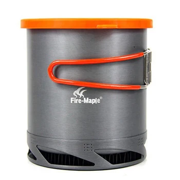 Yangın akçaağaç 1L eşanjör Pot Ultralight Taşınabilir açık kamp sofra alüminyum alaşım su ısıtıcısı piknik tencere FMC-XK6