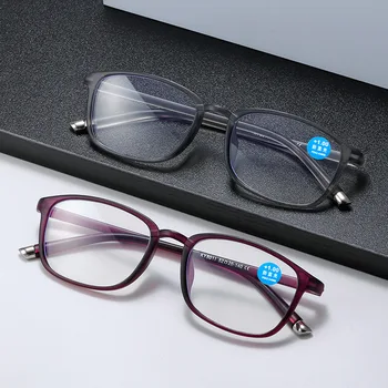 Yeni Anti-mavi ışık okuma gözlüğü kadın erkek kare presbiyopi gözlük çerçeve gözlük okuma+1.0+1.5+2.0+2.5+3.0+3.5+4.0