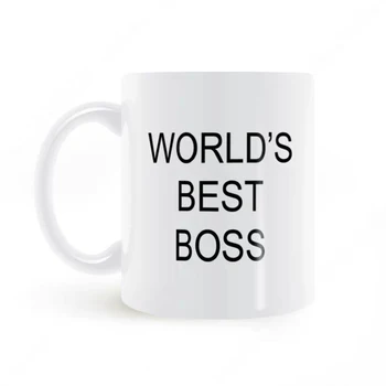 Yeni Kahve Kupa Bardak Dunder Mifflin Ofis dünyanın En İyi Patron 350mL Komik Seramik Kahve / Çay / Kakao Kupa Benzersiz ofis hediyeleri
