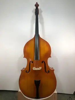 Yüksek kaliteli 3/4Cello Kontrbas violonchelo Acemi öğrenci Akustik enstrüman kontrbas dik w / yay