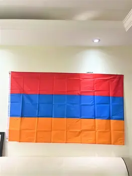 ücretsiz kargo Ermenistan bayrağı 90 * 150 cm KOL Ermenistan ulusal bayrak Asılı Ev Dekorasyon bayrak afiş
