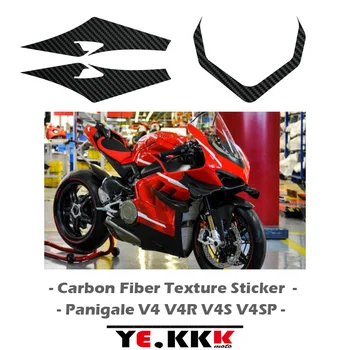 Ducati Panigale V4 V4S V4R V4SP Yeni Karbon Fiber Dokulu Fairing Sticker Çıkartma Kafa Kabuk Yüksek Kaliteli