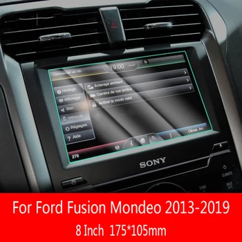 Ford Fusion Mondeo 2013-2019 için Araba GPS navigasyon filmi LCD ekran Temperli cam koruyucu film Anti-scratch Film Aksesuarları